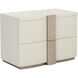 Venetta 34 X 24 inch Cream / Warm Brass Night Stand